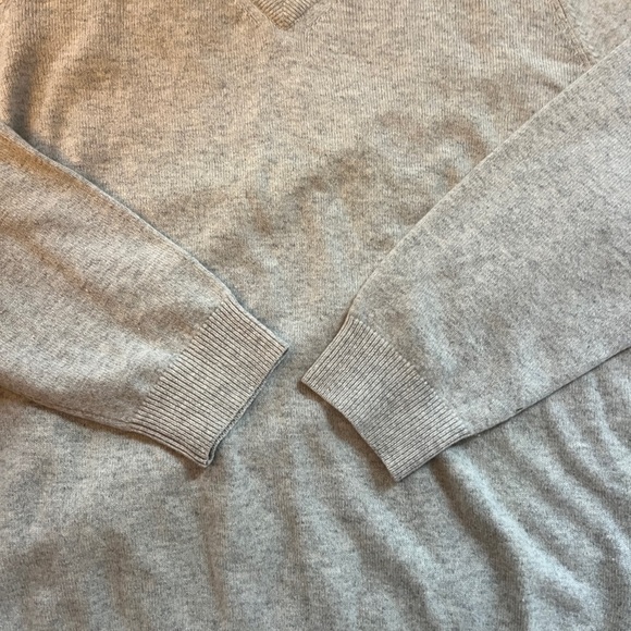 Vintage Y2K L.L. Bean Gray V-Neck Sweater Classic Comfort Size XXL - Picture 3 of 11
